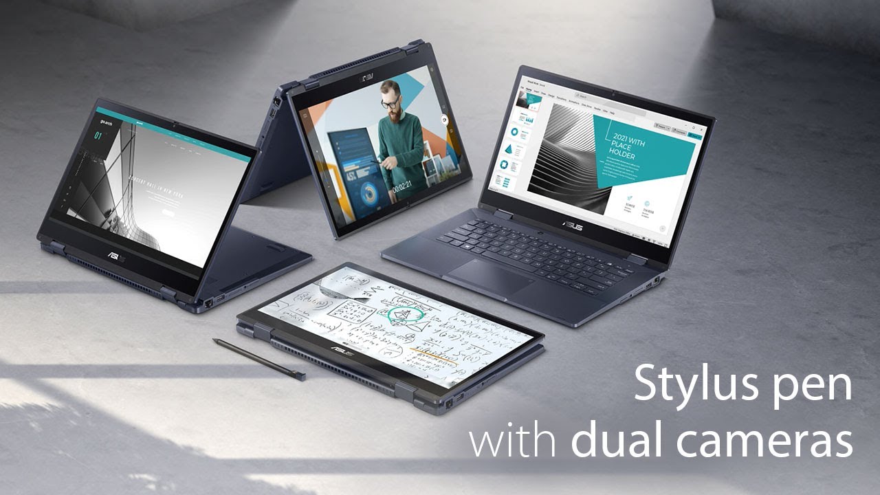 Stylus pen with dual cameras | ASUS ExpertBook B3 Flip (B3402)