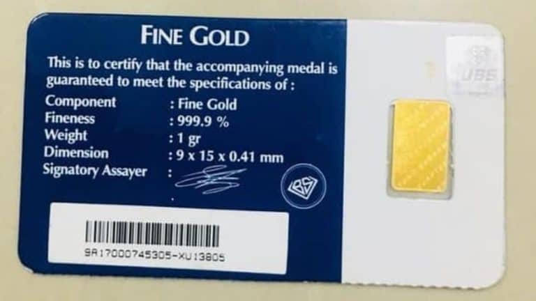 Harga Emas Batangan UBS Per Gram - KlikTerbaru