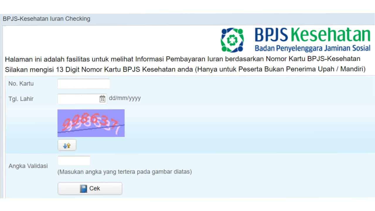 Cara Cek Nomer BPJS Kesehatan via Website