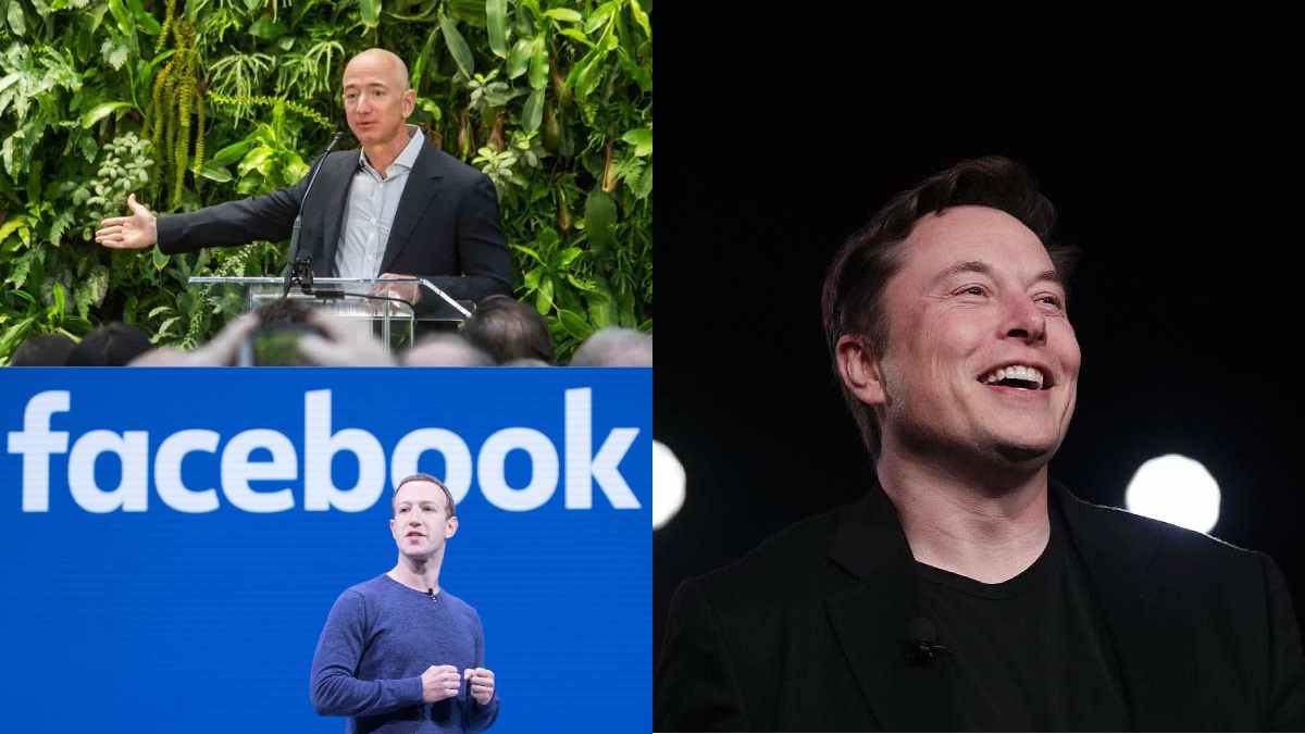 Jeff Bezos, Mark Zuckerberg dan Elon Musk