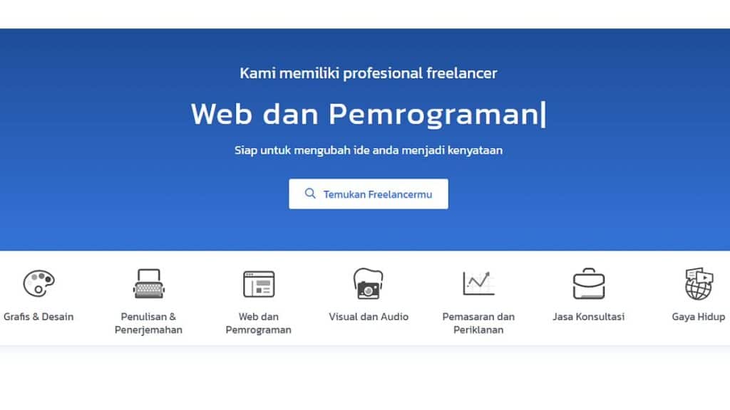 Website Freelance Indonesia Fastwork.id